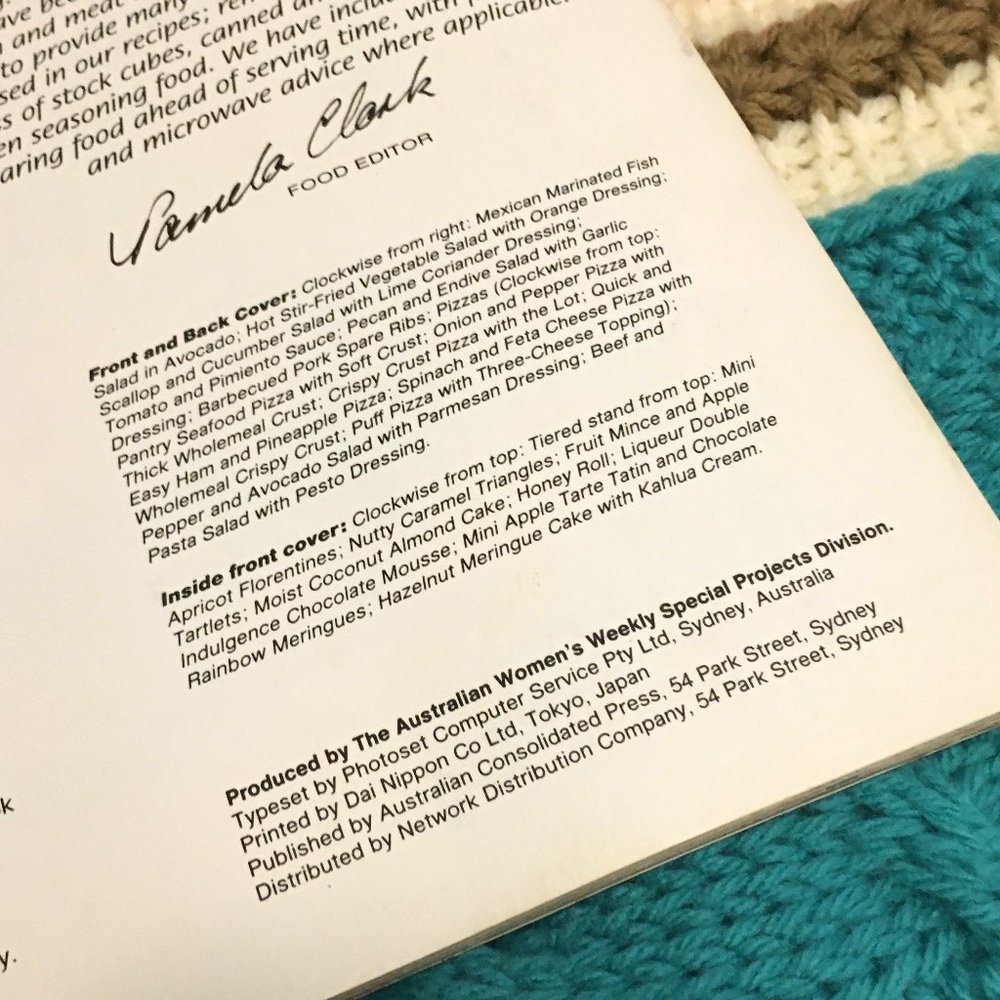 Vintage 1987 AWW Light & Luscious Summertime Cookbook Pamela Clark - Picture 9 of 11